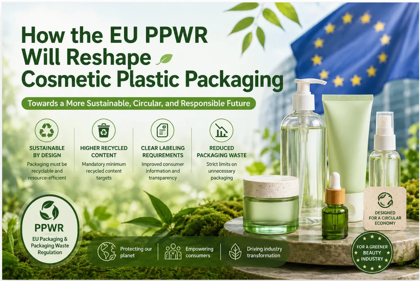 How the EU PPWR will reshape cosmetic plastic packaging?